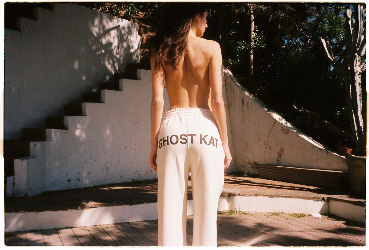 STRAIGHT LEG GHOST KAT SWEATPANTS (IVORY)