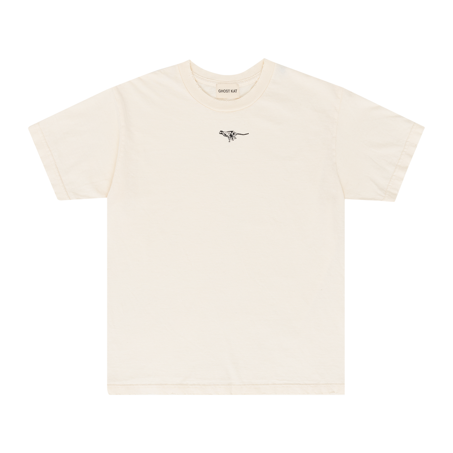 DISTRESSED LOGO TEE (CREAM)