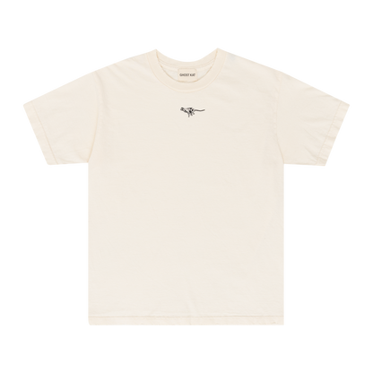 DISTRESSED LOGO TEE (CREAM)