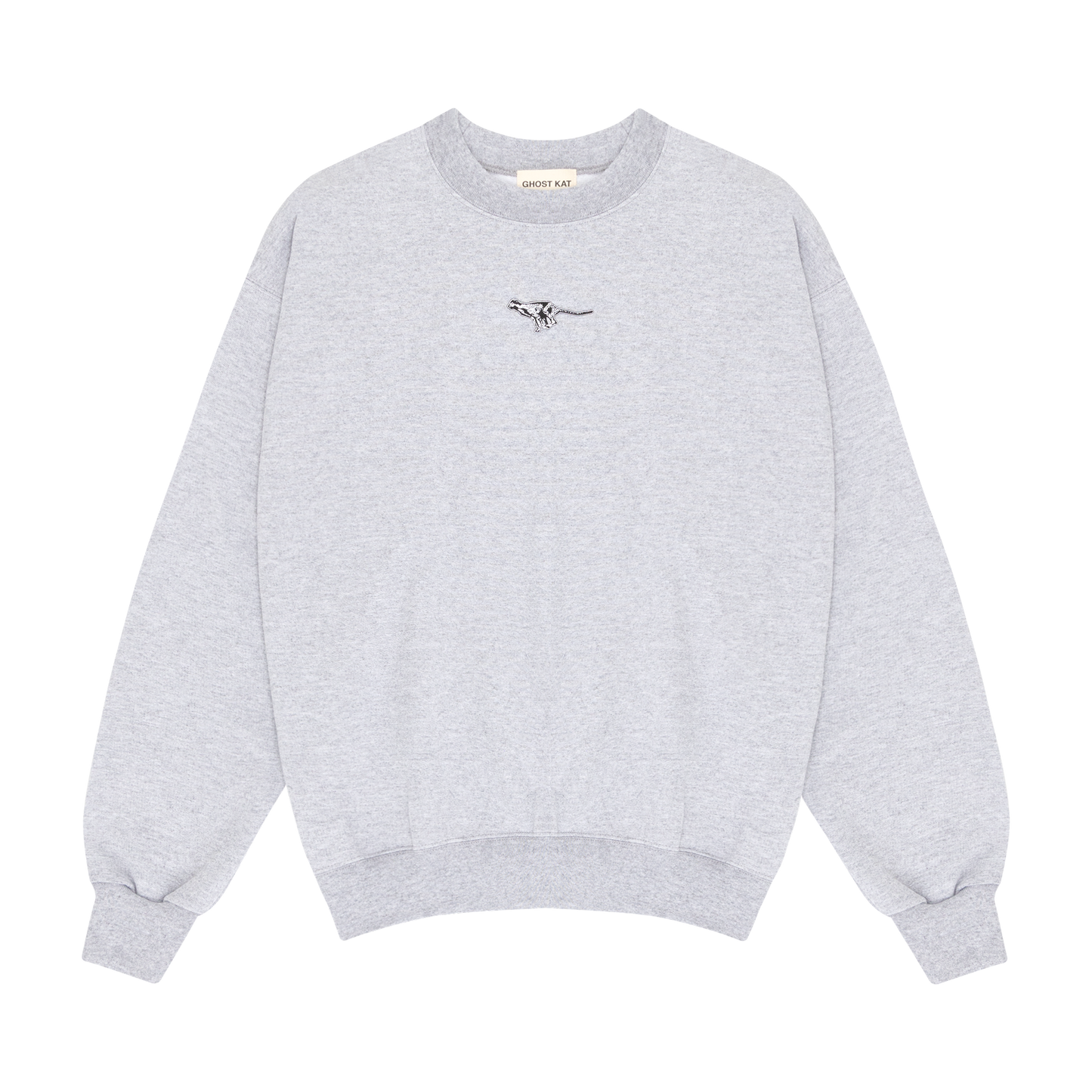 GHOST KAT LOGO CREWNECK (ASH GREY)