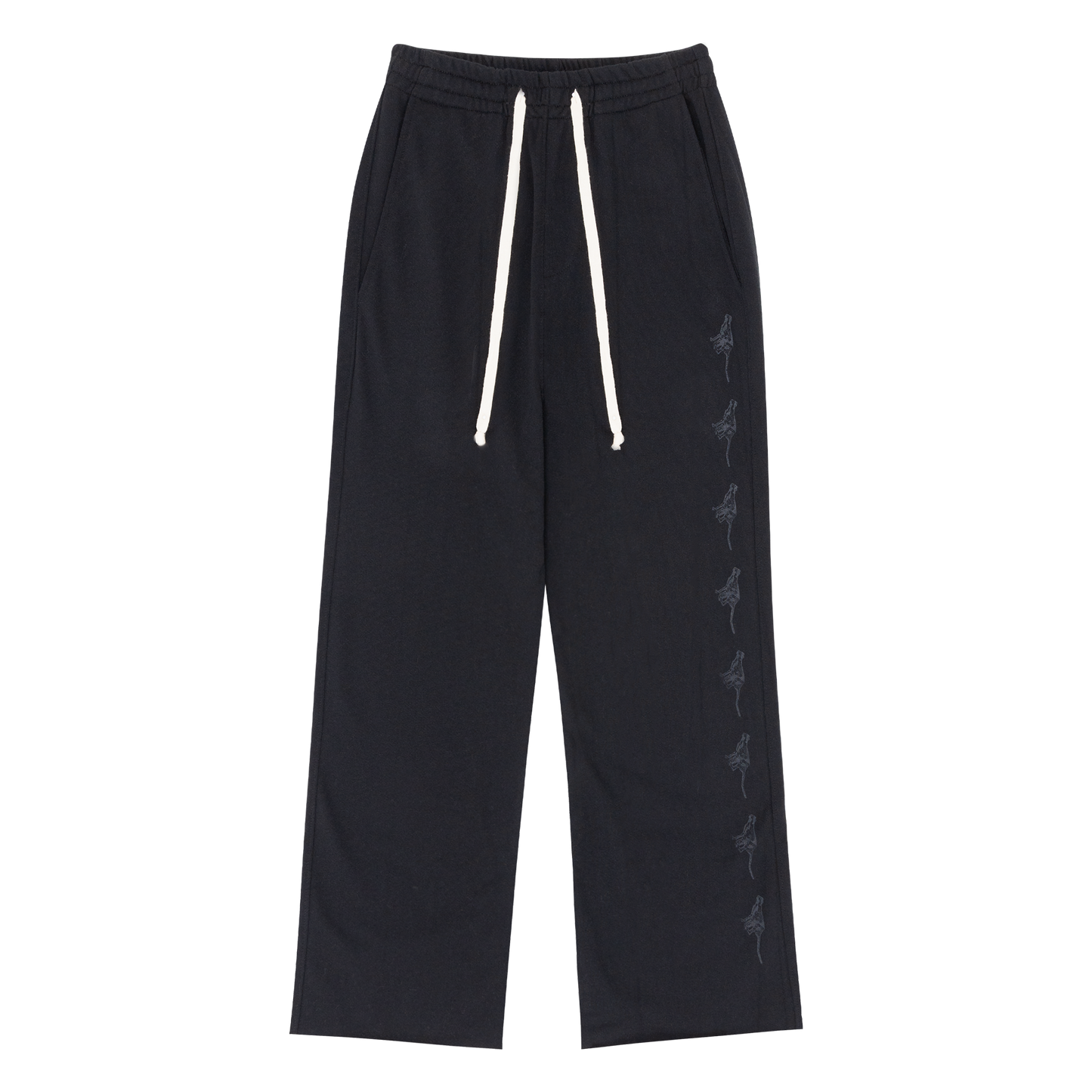 STRAIGHT LEG SWEATPANTS (BLACK)